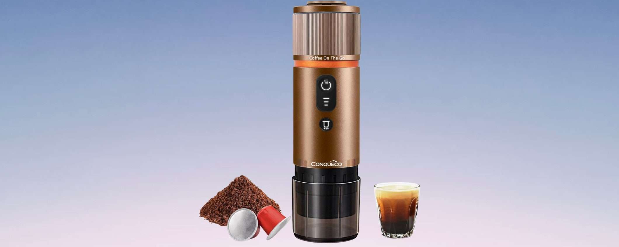 Espresso da bar OVUNQUE: la macchina da caffè portatile in super offerta
