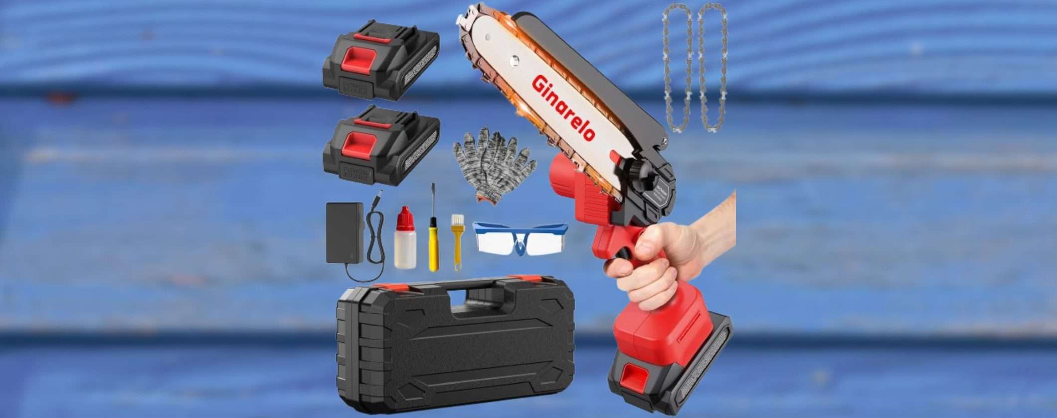 Motosega a 28€: potente e wireless, in OMAGGIO anche 2 batterie e accessori Motosega a 28€: potente e wireless, in OMAGGIO anche 2 batterie e accessori