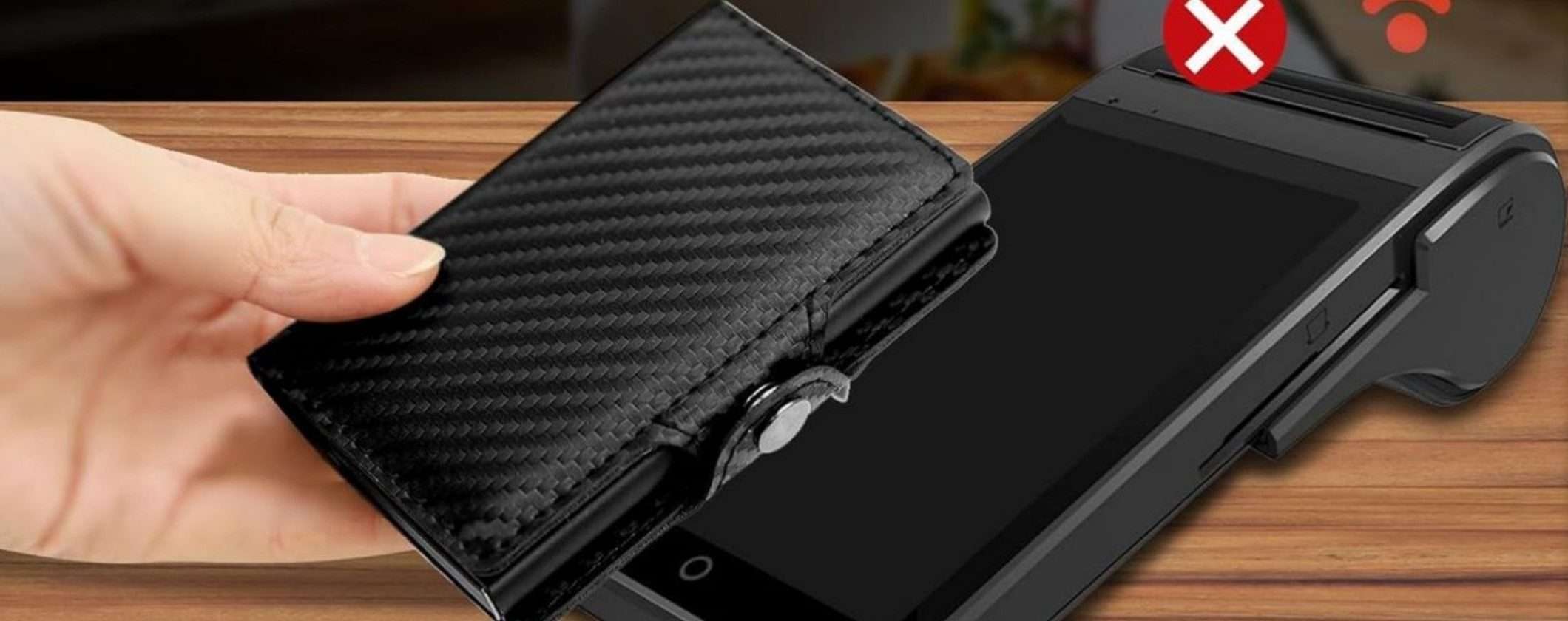 Con 8,99€ prendi questo portafogli elegante con ANTIFURTO integrato