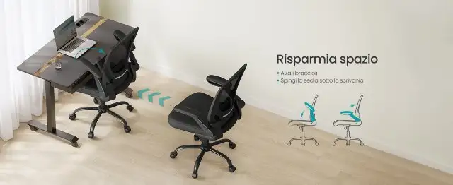 Sedia da ufficio risparmia spazio