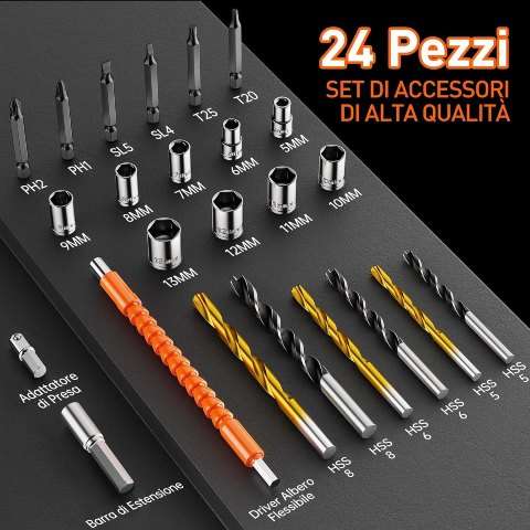 Set di accessori trapano