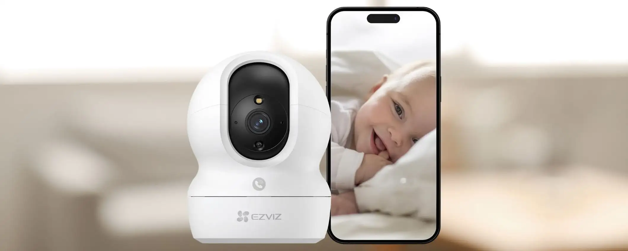 Telecamera WiFi per interni a meno di 26 euro: sicurezza SMART per la casa