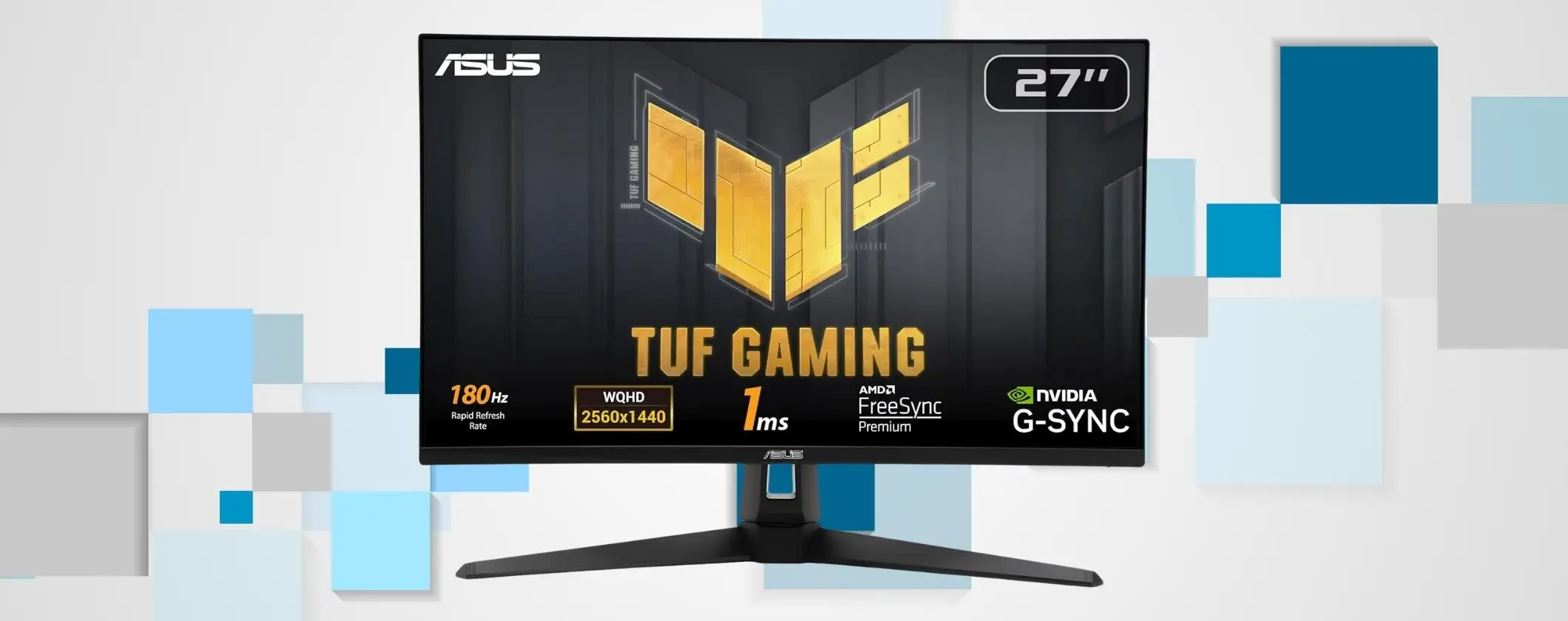 ASUS TUF Gaming: monitor da 27 pollici con refresh rate a 180Hz e 1ms