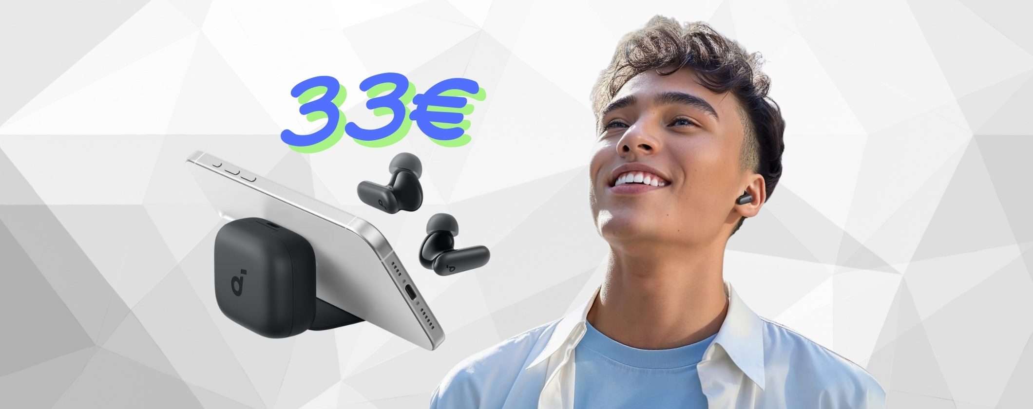 Auricolari wireless Soundcore P30i con cancellazione rumore e batteria da 45 ore Auricolari wireless Soundcore P30i con cancellazione rumore e batteria da 45 ore