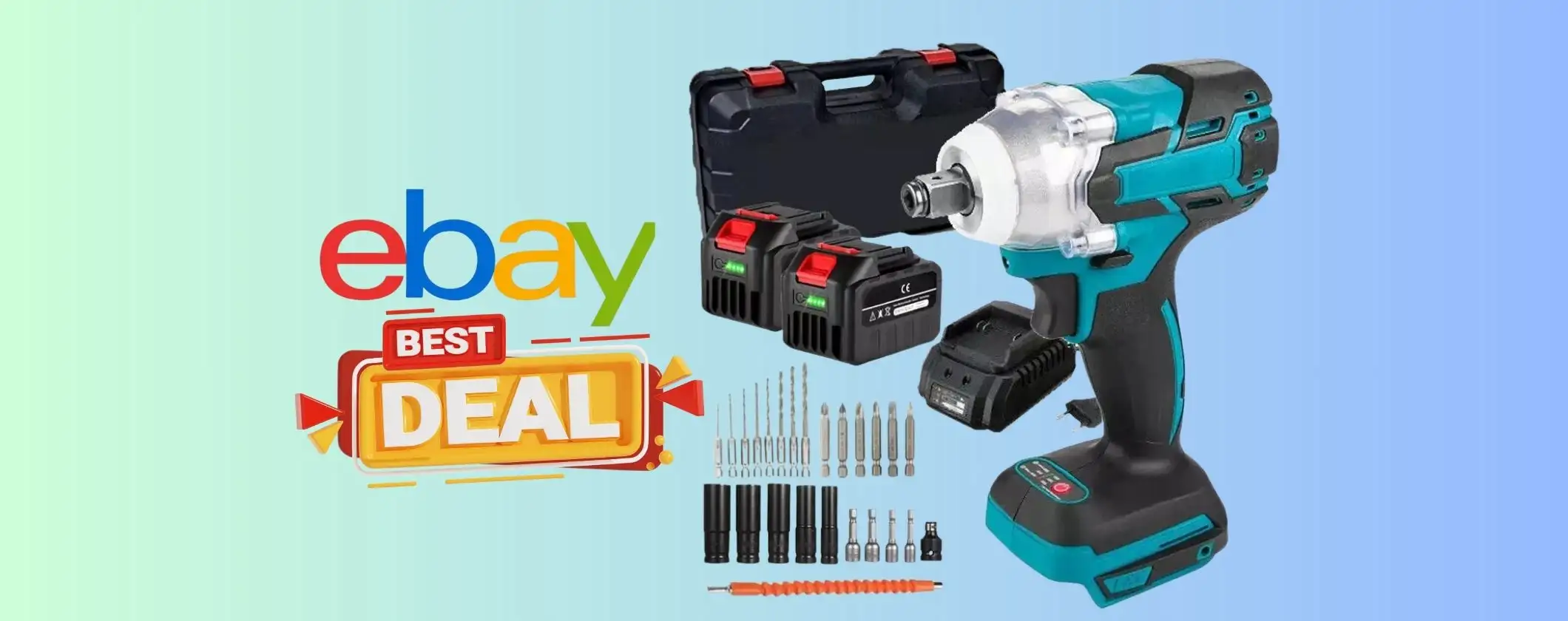 Avvitatore a Impulsi con due batterie, valigetta e accessori a prezzo shock Avvitatore a Impulsi con due batterie, valigetta e accessori a prezzo shock