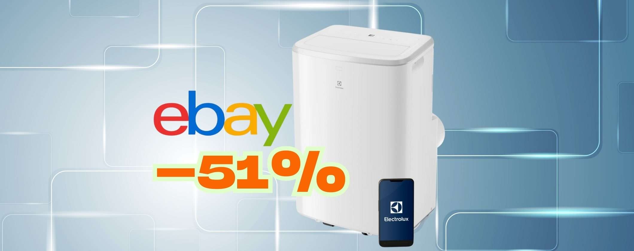 Condizionatore portatile Electrolux a meno della metà del suo prezzo