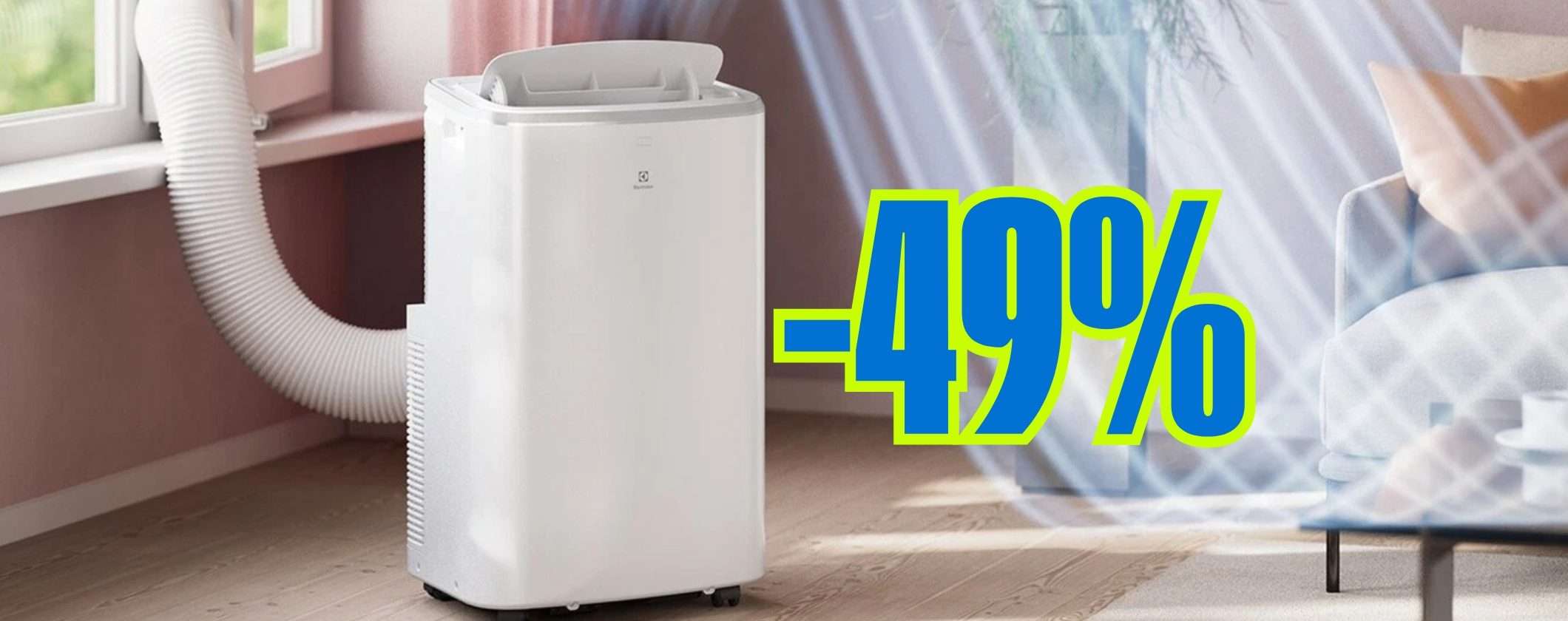 Condizionatore portatile Electrolux in sconto del 49%: il clima ideale a prezzo WoW Condizionatore portatile Electrolux in sconto del 49%: il clima ideale a prezzo WoW