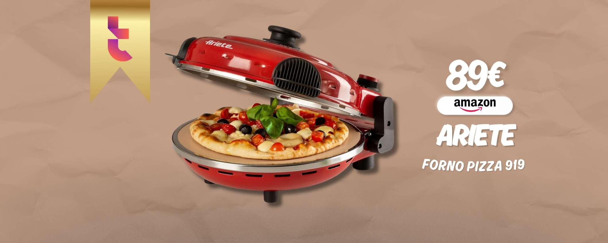 Pizza a casa in soli 4 minuti con Forno Pizza 919 di Ariete: buonissima Pizza a casa in soli 4 minuti con Forno Pizza 919 di Ariete: buonissima