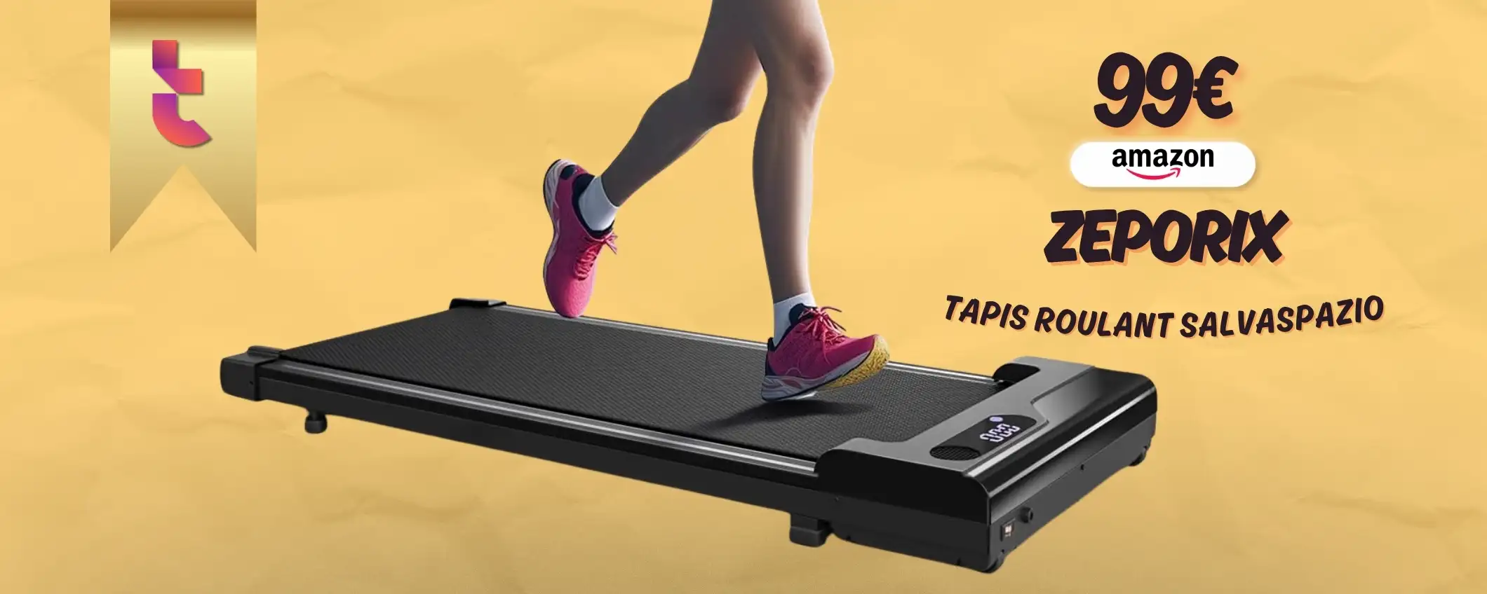 Rimani in forma con il Tapis Roulant salvaspazio: 99€ ed è tuo (Amazon) Rimani in forma con il Tapis Roulant salvaspazio: 99€ ed è tuo (Amazon)