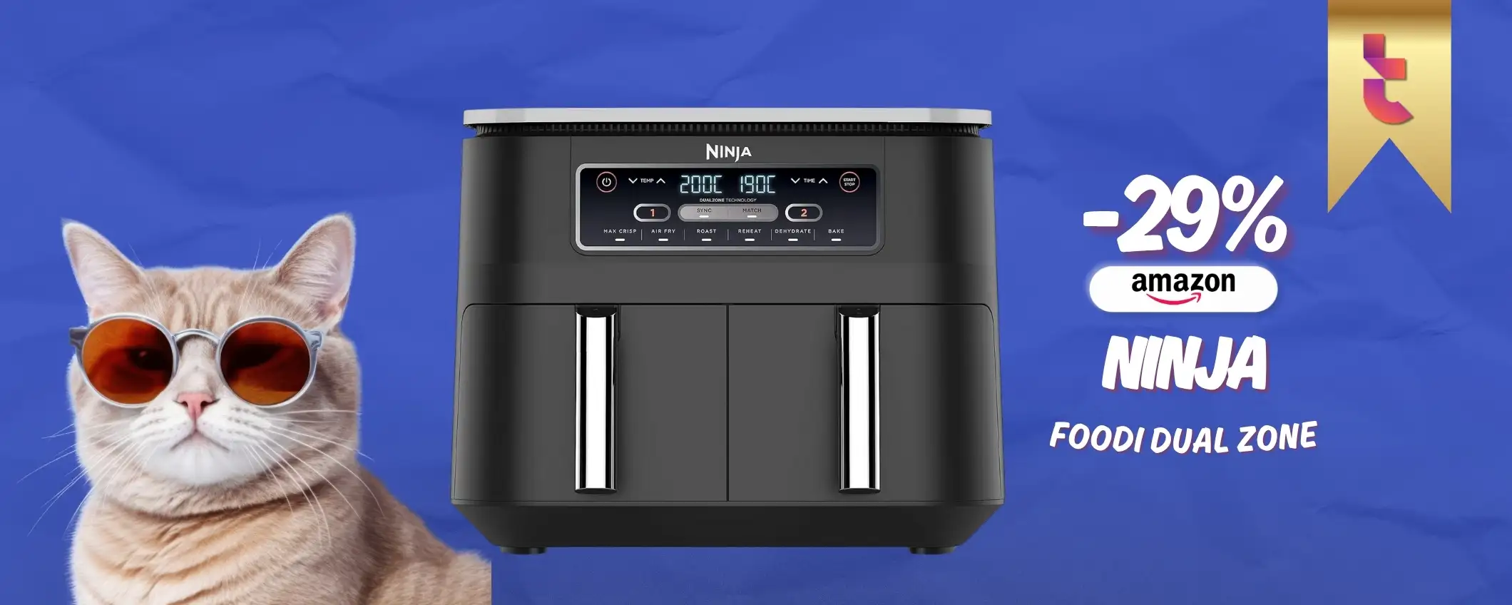 Prezzo tondo per Ninja Foodi Dual Zone: cucina facile e sano tutti i giorni Prezzo tondo per Ninja Foodi Dual Zone: cucina facile e sano tutti i giorni