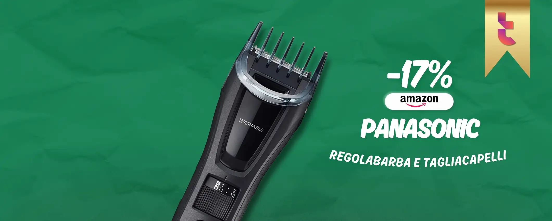Capelli e barba sempre ordinati con il Panasonic 39 impostazioni (28€) Capelli e barba sempre ordinati con il Panasonic 39 impostazioni (28€)