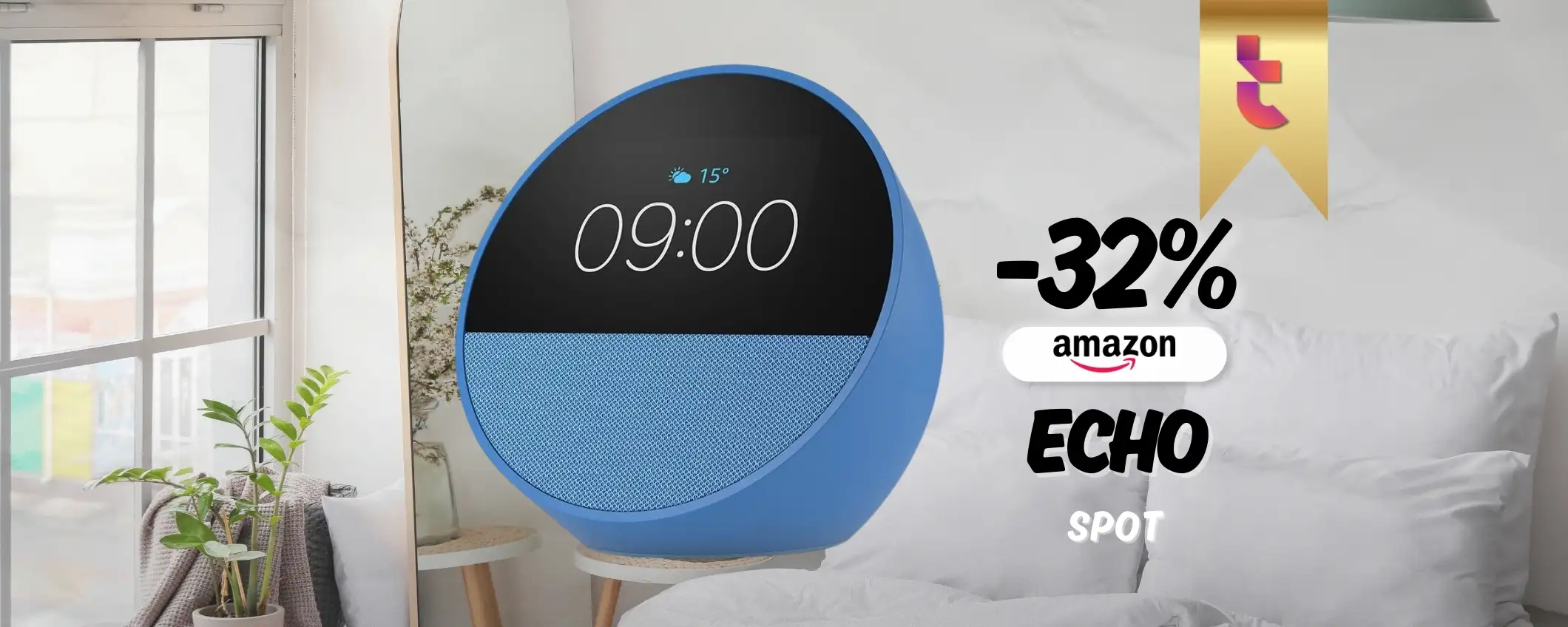 Echo SPOT è la sveglia SMART con tutte le funzioni Alexa incluse (-32%)