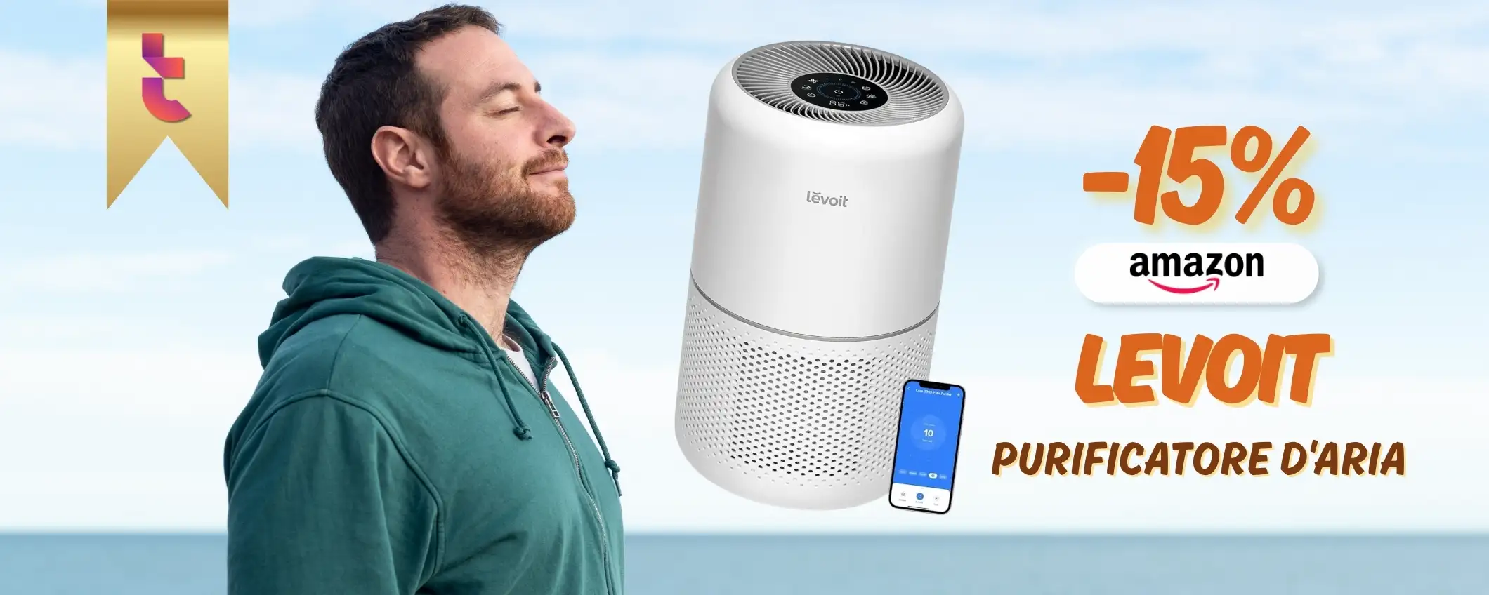 Aria più pulita del 99,9% in casa con questo purificatore Levoit, bomba