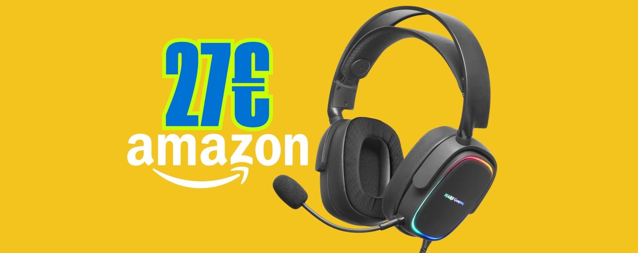 Cuffie da gioco multipiattaforma con microfono, comode e versatili, a soli 27€ Cuffie da gioco multipiattaforma con microfono, comode e versatili, a soli 27€