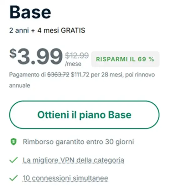 expressvpn offerta base