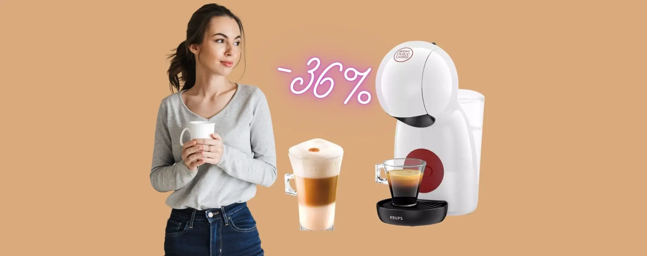 Krups Piccolo Xs è la macchina per caffè che vogliono tutti e ora costa poco Krups Piccolo Xs è la macchina per caffè che vogliono tutti e ora costa poco