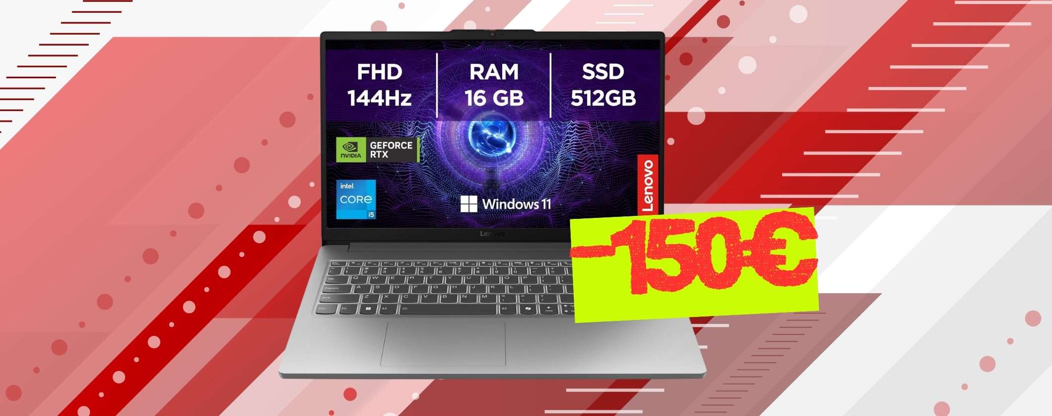 Lenovo LOQ: notebook da gaming con GeForce RTX 4050 in offerta imperdibile