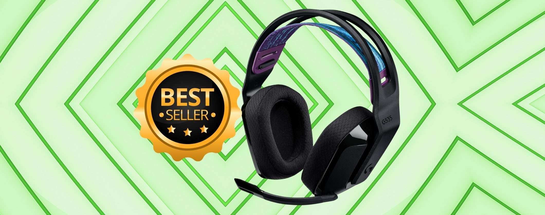 Logitech G535 LIGHTSPEED: cuffie wireless con microfono per giocare da pro Logitech G535 LIGHTSPEED: cuffie wireless con microfono per giocare da pro
