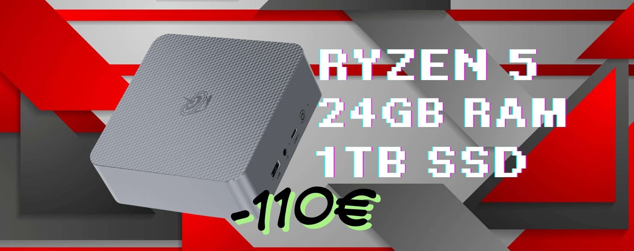Mini PC Beelink con Ryzen 5 e SSD da 1TB a un prezzo da non credere Mini PC Beelink con Ryzen 5 e SSD da 1TB a un prezzo da non credere