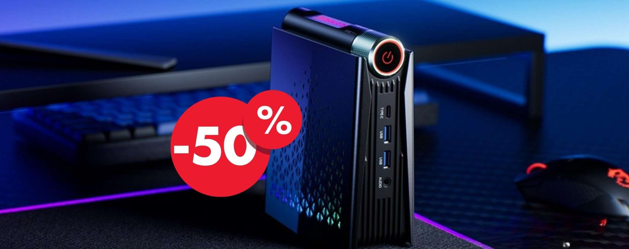 Mini PC potentissimo: Ryzen 7, 32GB RAM, 1TB SSD scontato di 560€