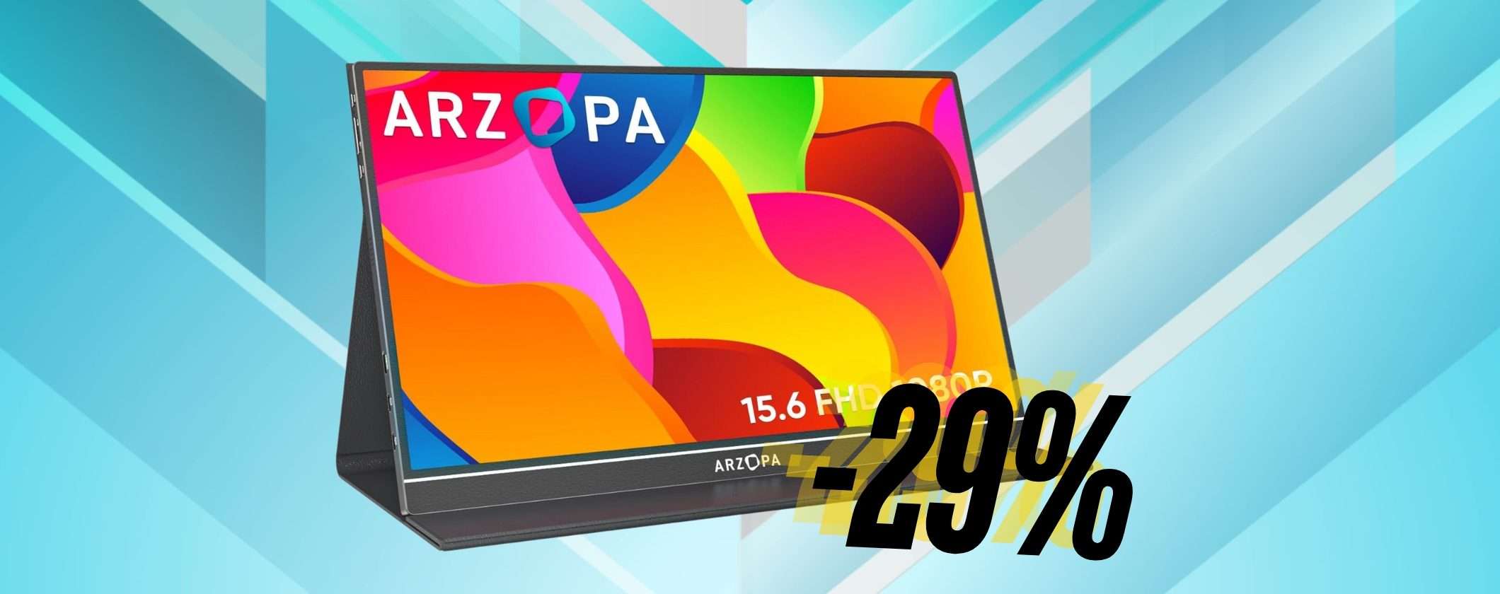 Monitor portatile ARZOPA per lavorare comodamente dove vuoi (-29%)