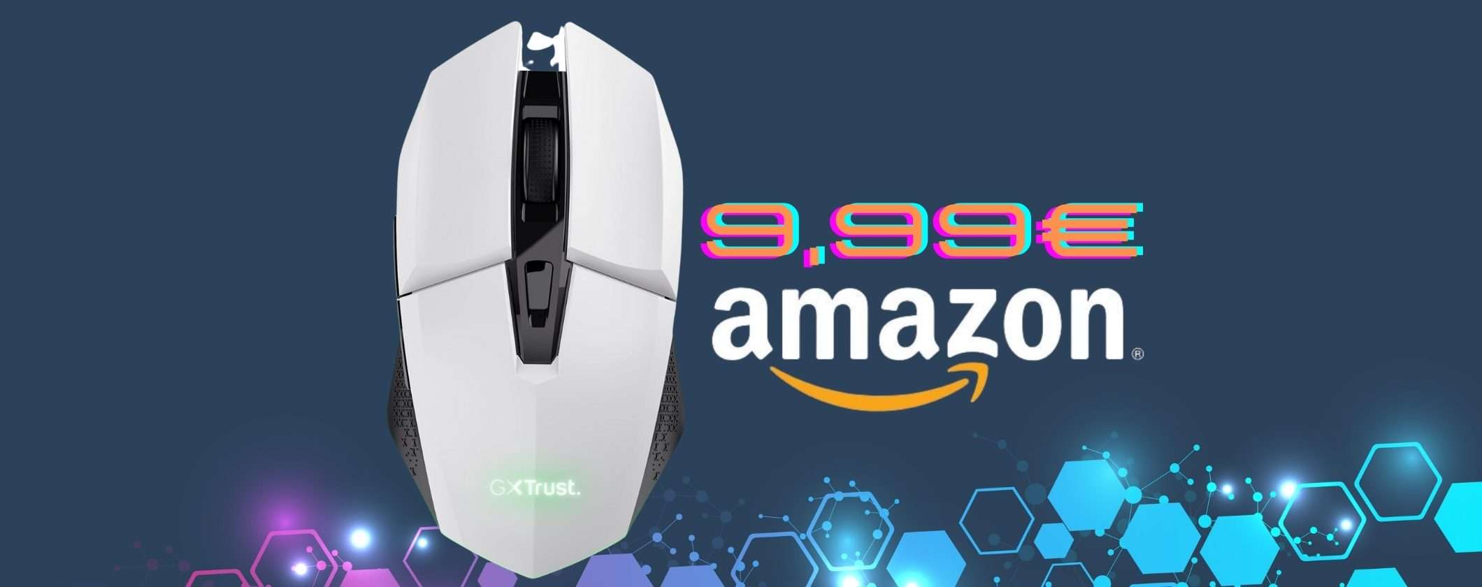 Mouse wireless da gaming con 6 pulsanti e 80 ore di autonomia a soli 9,99€ Mouse wireless da gaming con 6 pulsanti e 80 ore di autonomia a soli 9,99€