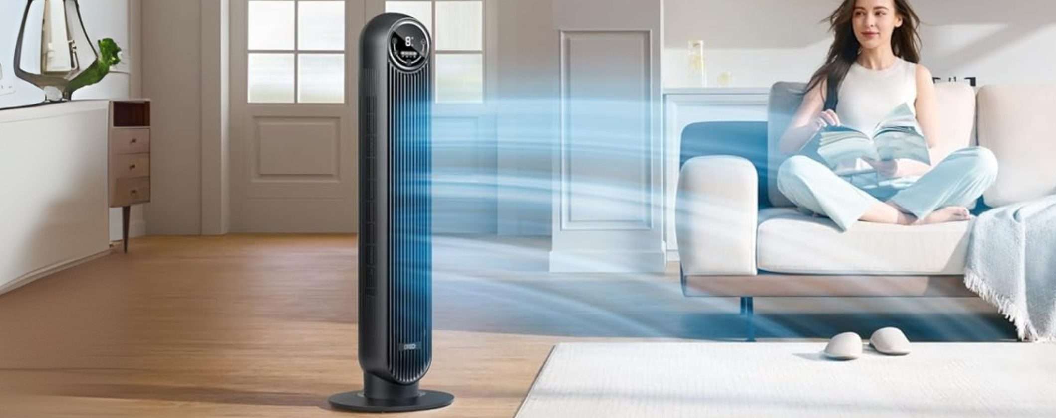 Niente più caldo con questo ventilatore a torre potente e silenzioso Niente più caldo con questo ventilatore a torre potente e silenzioso