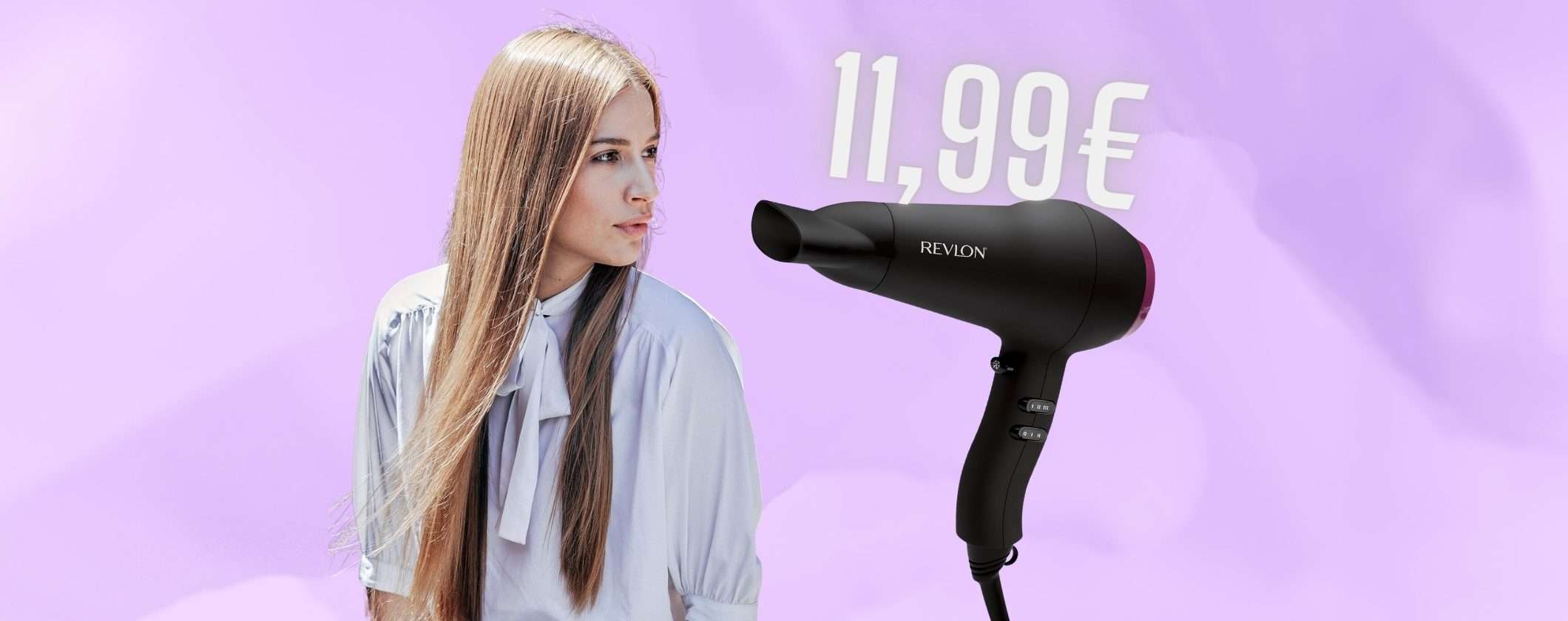 Piega perfetta e asciugatura veloce con questo Phon a soli 11,99€