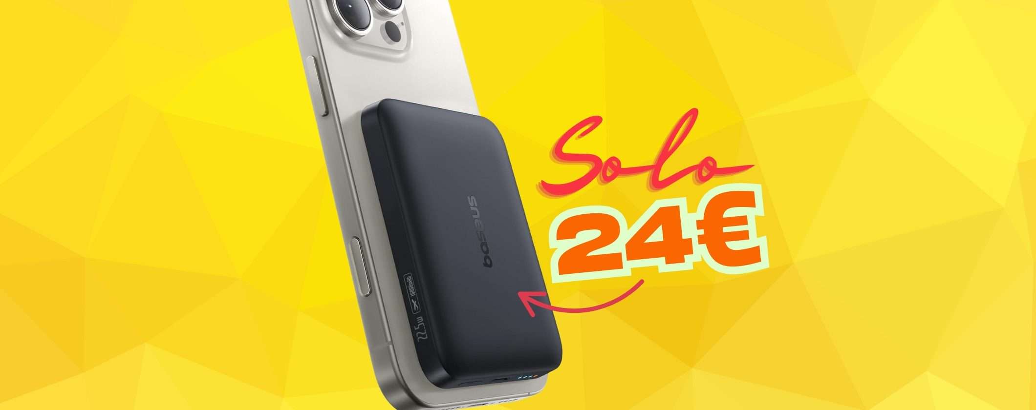 Power Bank MagSafe Baseus: niente fili e ricarica veloce (24€) Power Bank MagSafe Baseus: niente fili e ricarica veloce (24€)