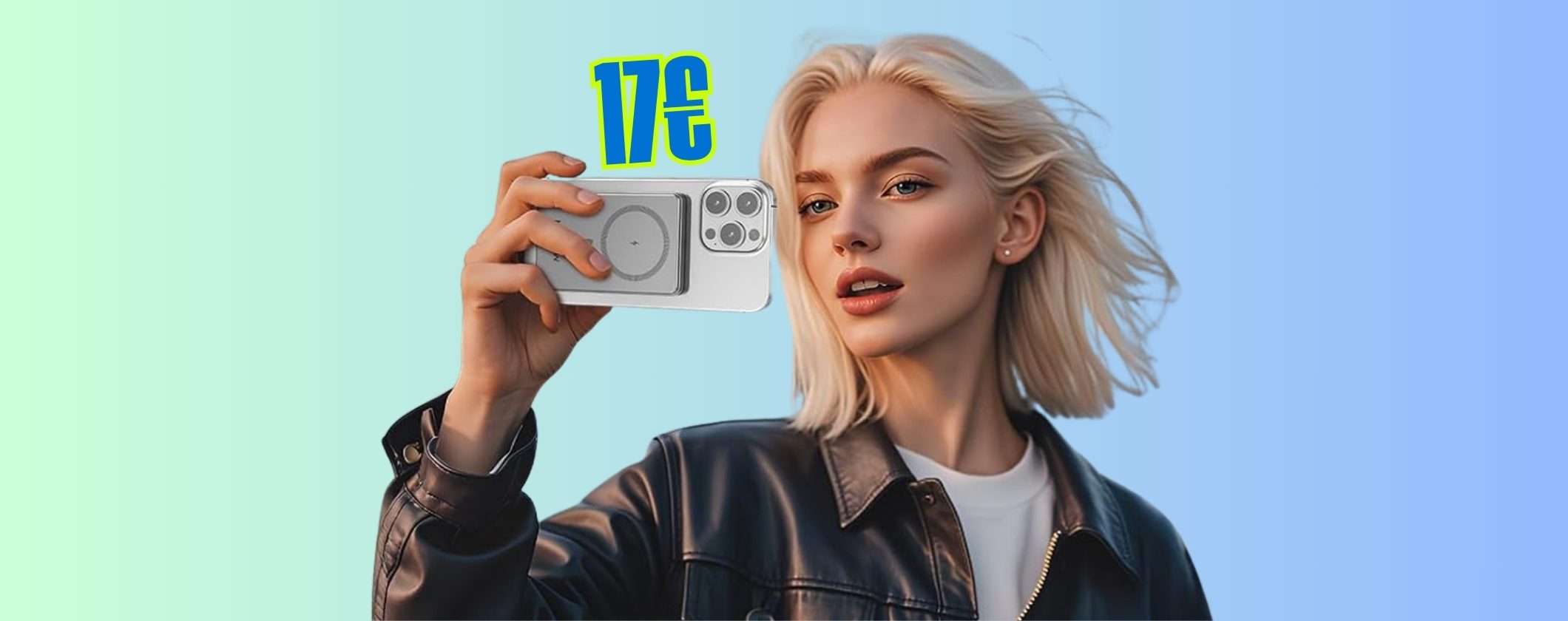 Power Bank wireless con ricarica veloce in DOPPIO SCONTO, solo 17€ Power Bank wireless con ricarica veloce in DOPPIO SCONTO, solo 17€