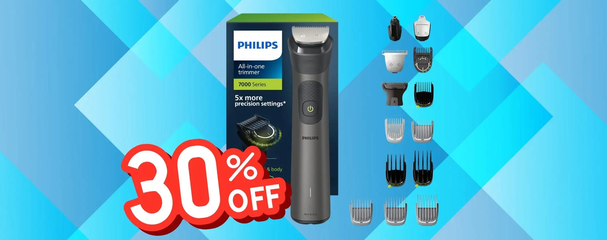 Rifinitore all-in-one Philips serie 7000: il regalo perfetto per lui Rifinitore all-in-one Philips serie 7000: il regalo perfetto per lui