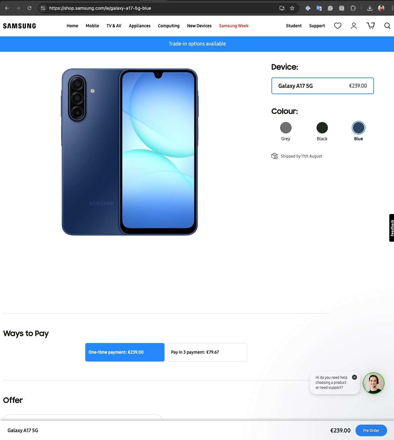 samsung galaxy a17 5g