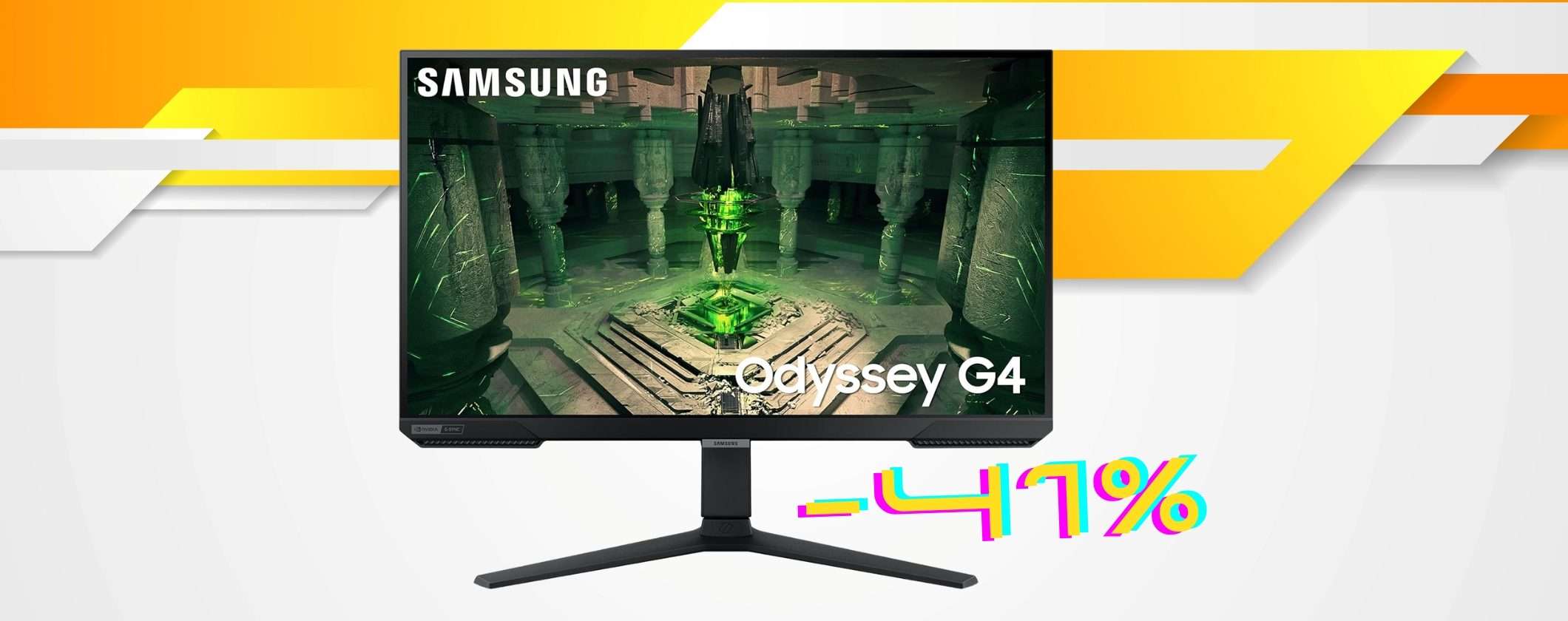 Samsung Odyssey G4: il monitor da gaming senza rivali in offerta al 41% Samsung Odyssey G4: il monitor da gaming senza rivali in offerta al 41%