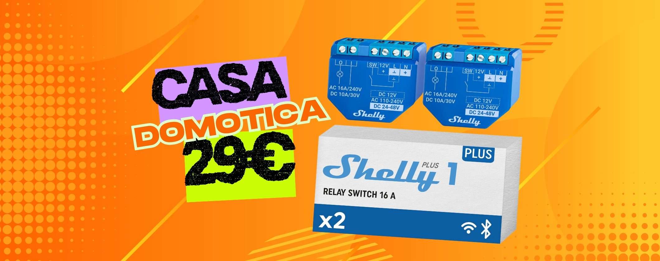 Shelly Plus 1: confezione da 2 relè per una casa domotica a una piccola spesa Shelly Plus 1: confezione da 2 relè per una casa domotica a una piccola spesa