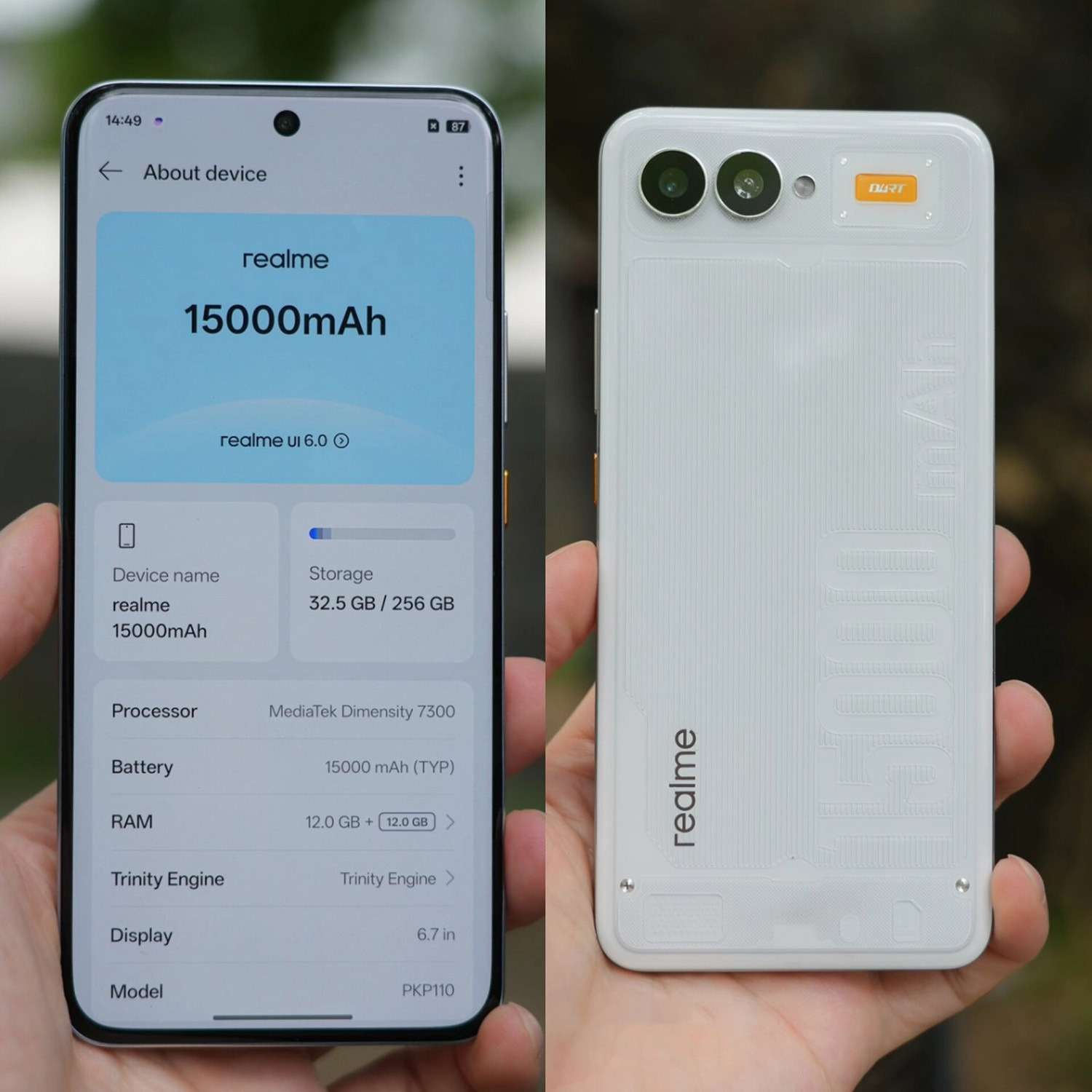 smartphone realme batteria 15000 mah