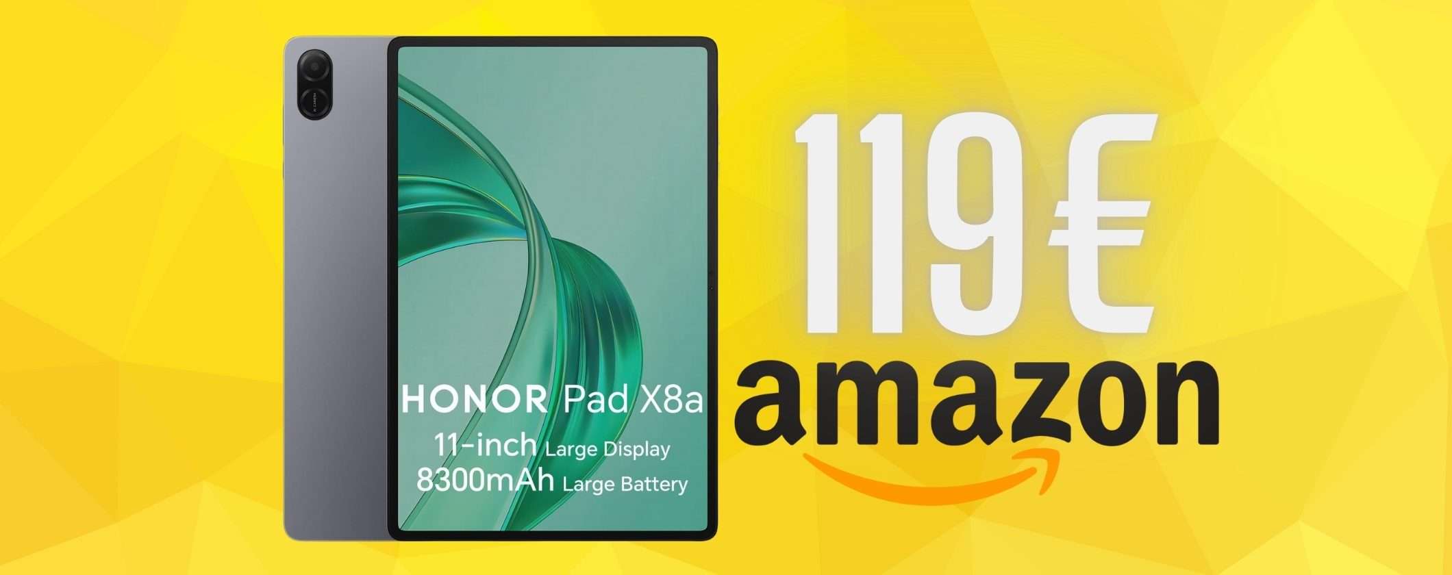Solo 110€ e puoi avere il tablet HONOR Pad X8a da 128GB, un vero affare Solo 110€ e puoi avere il tablet HONOR Pad X8a da 128GB, un vero affare