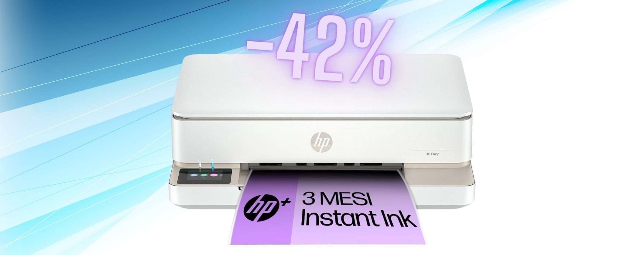 Velocizza le tue stampe con la stampante HP Envy 6120e (-42%)