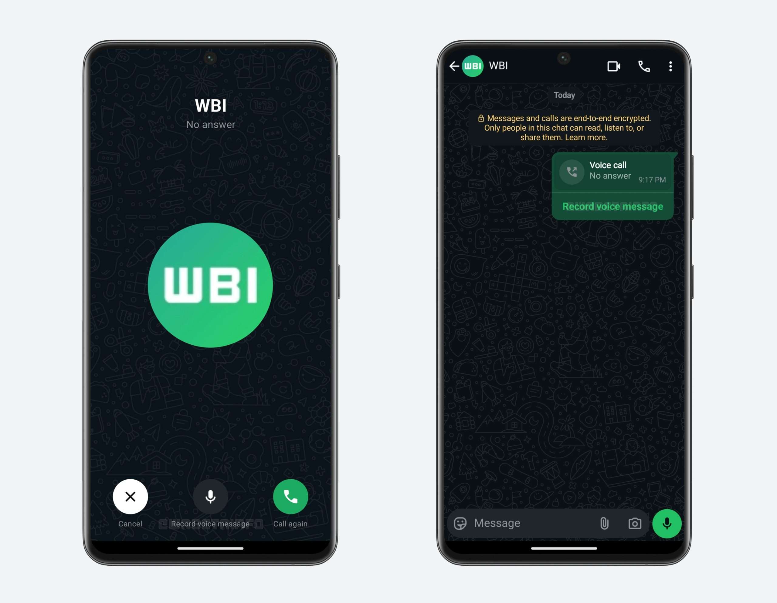 whatsapp chiamata vocale messaggio segreteria telefonica