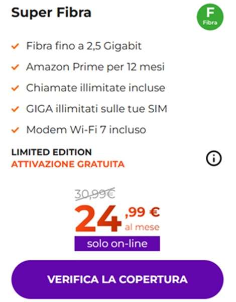 windtre super offerta fibra