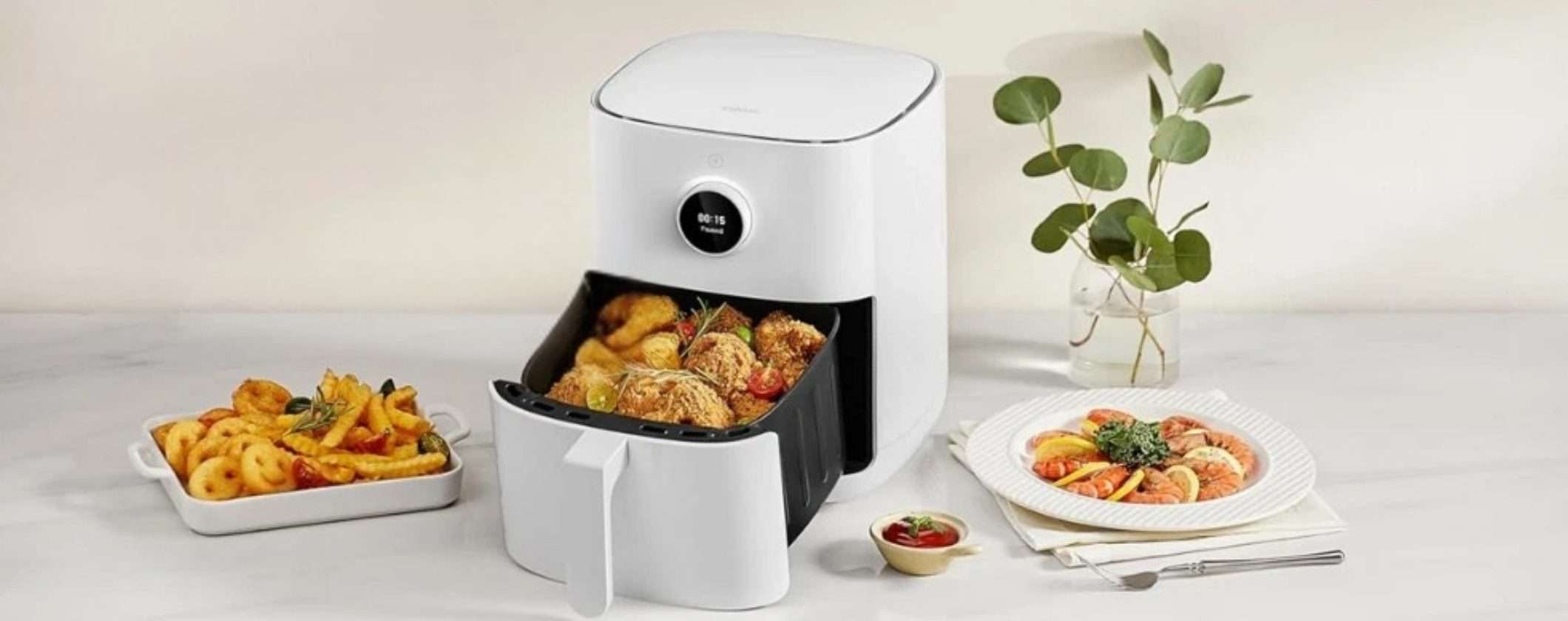 Xiaomi Smart Air Fryer da 4,5L per cibi buoni, sani e niente puzza di fritto (49€) Xiaomi Smart Air Fryer da 4,5L per cibi buoni, sani e niente puzza di fritto (49€)