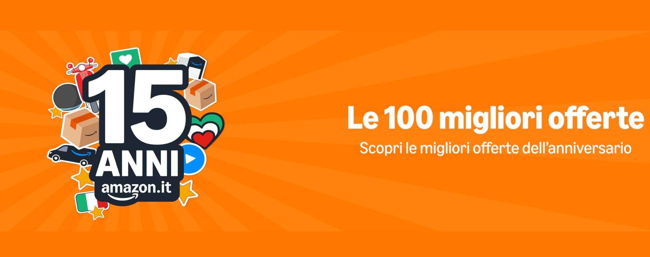Amazon anniversario in Italia: la TOP 100 offerte imperdibili (ultimo giorno) Amazon anniversario in Italia: la TOP 100 offerte imperdibili (ultimo giorno)