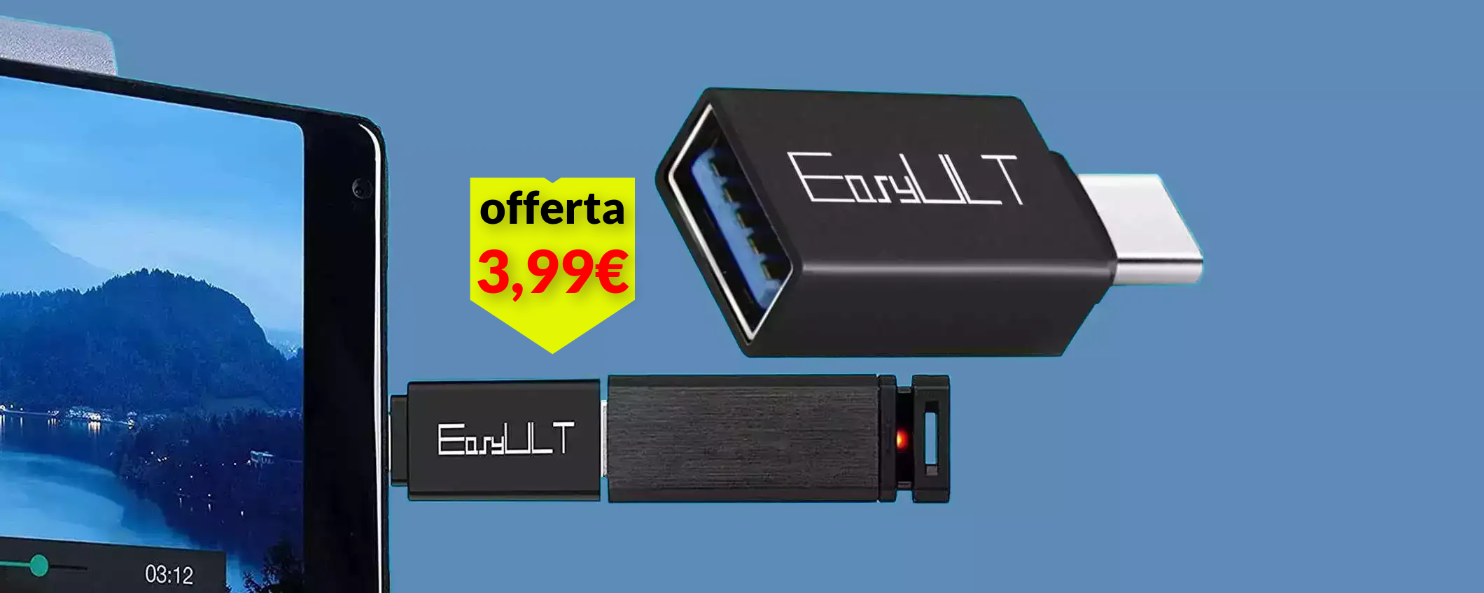 USB-C inutilizzata? Trasformala in USB standard con questo adattatore a 3,99€
