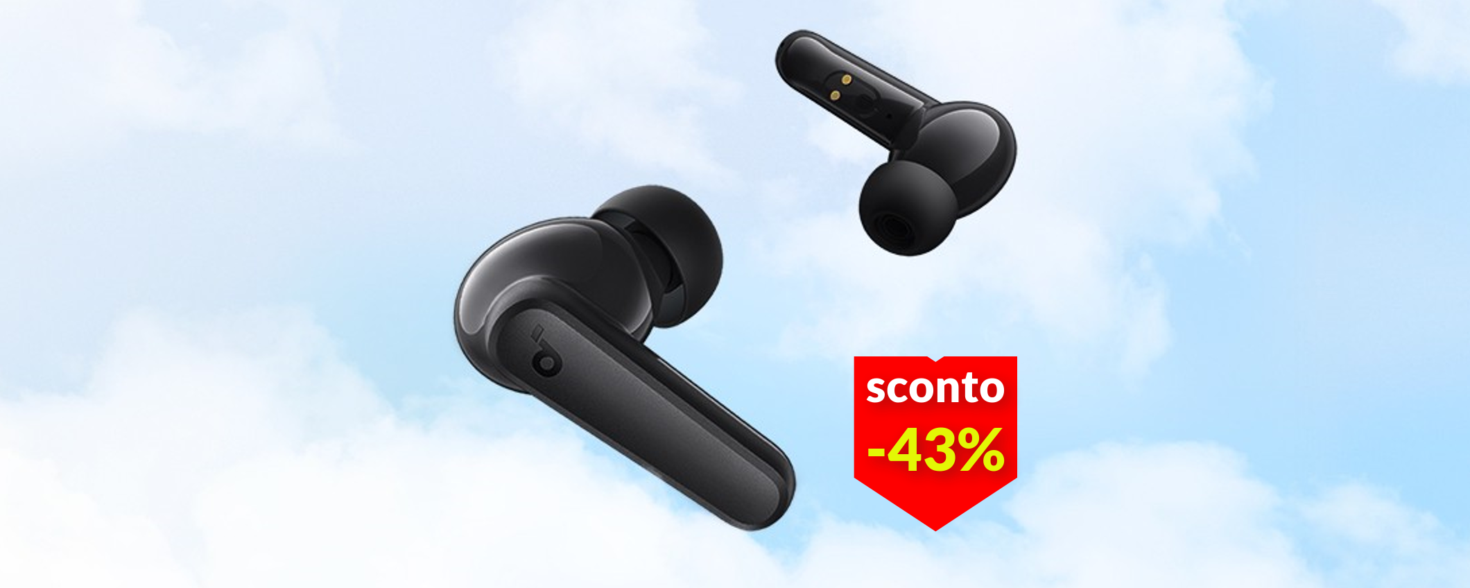 Auricolari Soundcore P20i: potenti come un tuono, leggeri quanto una piuma (19€)