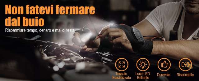 Guanti da lavoro con luce LED