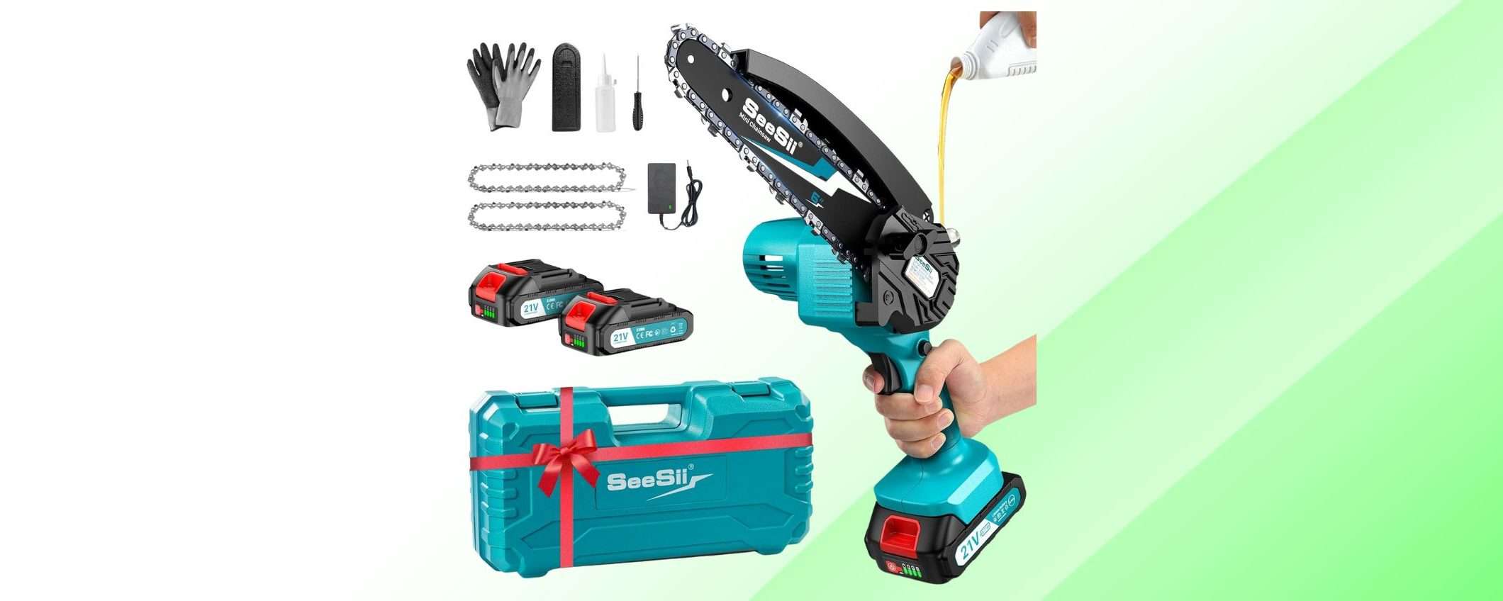 Giardinaggio senza fatica: questa mini motosega ACCESSORIATA oggi costa la metà