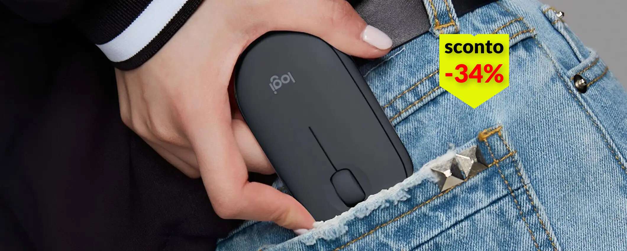 Mouse Logitech Pebble a prezzo imbattibile: oggi costa 10€ in meno