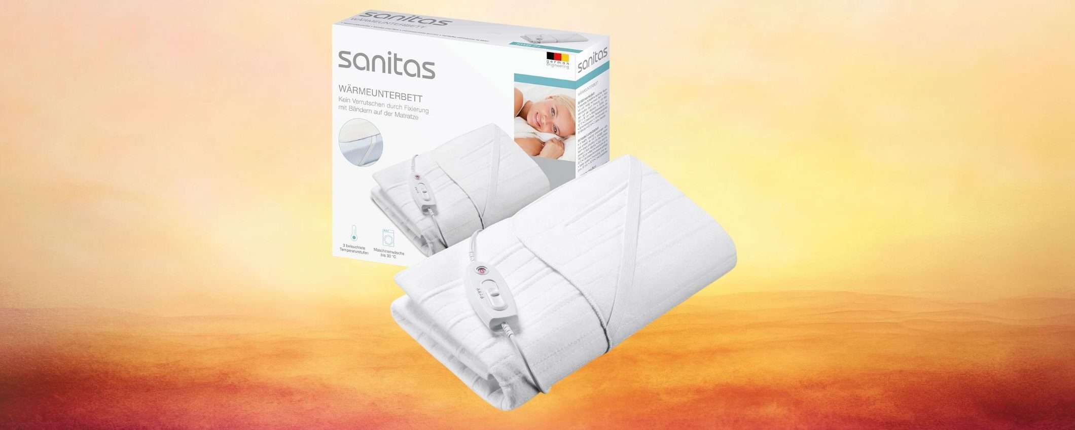 Letto caldo in pochi minuti: lo scaldaletto Sanitas oggi in MEGA SCONTO (-40%)