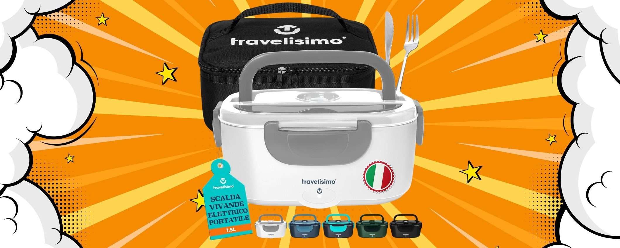 Università, ufficio o viaggio: questo SCALDAVIVANDE ELETTRICO fa la differenza (-33%)