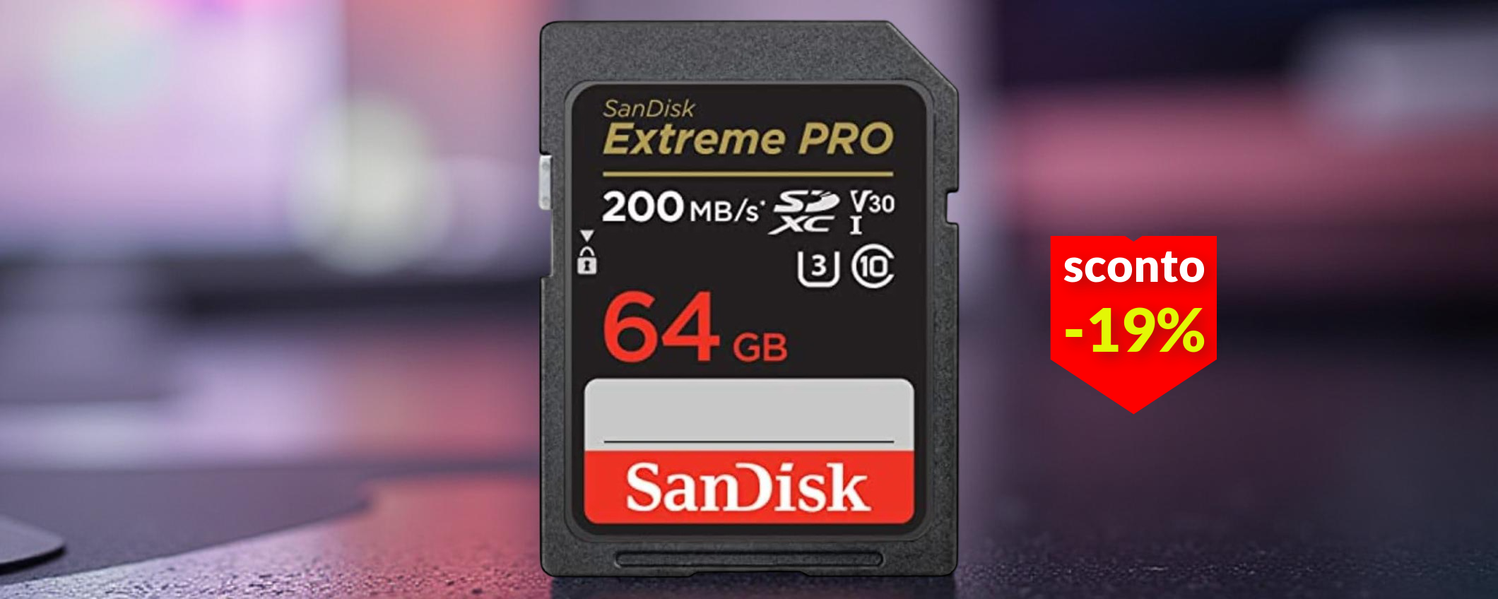 Scheda SD SanDisk a 13€: resistenza e velocità eccellente per i video 4K