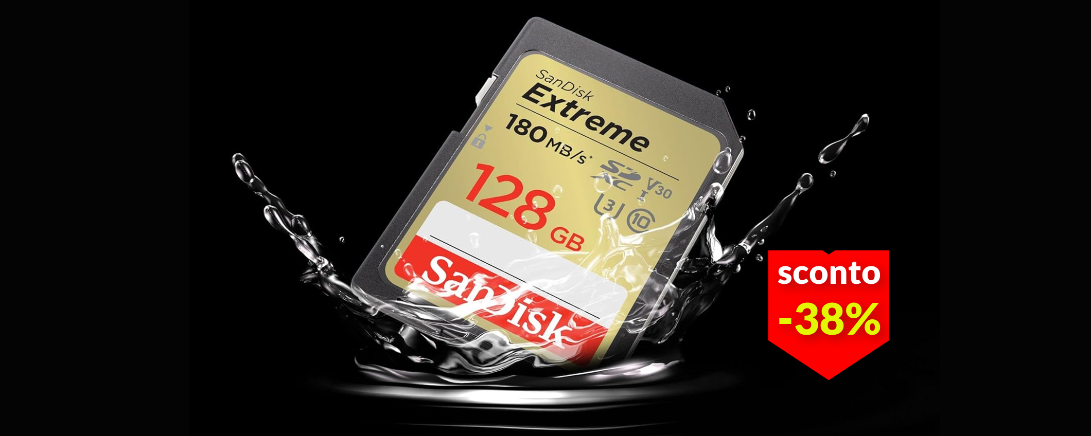 Mai vista a questo prezzo: scheda SD Sandisk in sconto a 25€, super resistente